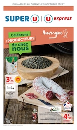 Catalogue Super U à Brioude, avec 4 pages Prospectus Super U à Brioude, "Célébrons LES PRODUCTEURS de chez nous", 4 pages, 13/10/2026 - 18/10/2026