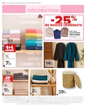 Promos Eponge dans le catalogue "LE BLANC : STYLÉS LES PETITS PRIX !" de Carrefour à la page 12