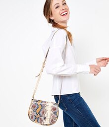 Camaïeu Grand Menil - Sac besace python femme Promo Sac besace python femme dans le catalogue Camaïeu "Camaïeu" à Grand Menil
