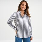 Chemise manches longues bleu marine femme - LH en promo chez La Halle Chemise manches longues bleu marine femme - LH dans le catalogue La Halle