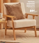 Fauteuil Joséphine Bouclette - Gifi à Villeneuve-d'Ascq Fauteuil Joséphine Bouclette en promo chez Gifi Villeneuve-d'Ascq à 89,00 €