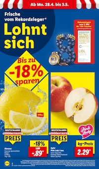Äpfel im Lidl Prospekt "LIDL LOHNT SICH" mit 61 Seiten (Pforzheim)