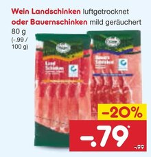 Netto Marken-Discount Hattingen - Landschinken oder Bauernschinken Landschinken oder Bauernschinken Angebot bei Netto Marken-Discount Hattingen im Prospekt "Fisch verliebt? Dann geh doch zu Netto!"