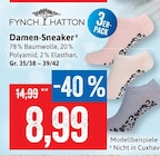 Damen-Sneaker im Angebot bei Kaufhaus Stolz in Cuxhaven Damen-Sneaker Angebote von FYNCH HATTON bei Kaufhaus Stolz Cuxhaven für 8,99 €