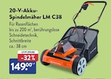 20-V-Akku-Spindelmäher LM C38 im ALDI Nord Prospekt 20-V-Akku-Spindelmäher LM C38 von YARD FORCE im aktuellen ALDI Nord Prospekt für 149,00 €