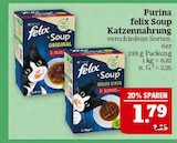 felix Soup Katzennahrung im Angebot bei Marktkauf in Hof felix Soup Katzennahrung Angebote von Purina bei Marktkauf Hof für 1,79 €