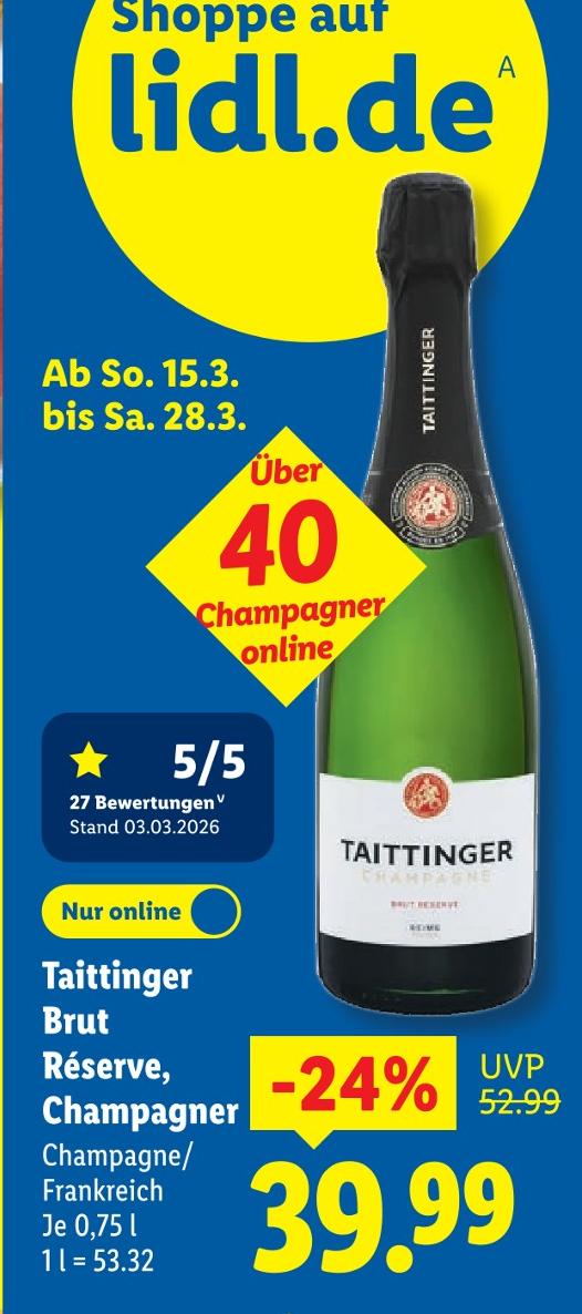 Brut Réserve, Champagner