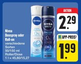 Deospray oder Roll-on Angebote von Nivea bei E center Chemnitz für 1,99 €