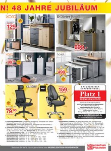 Bürostuhl im aktuellen Möbelzentrum Pforzheim Prospekt (Heilbronn) Bürostuhl im Möbelzentrum Pforzheim Prospekt "48 JAHRE JUBILÄUM" mit 12 Seiten (Heilbronn)