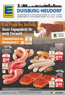 EDEKA Duisburg Prospekt der aktuellen Woche, gültig von 16.06.2025 bis 21.06.2025 Aktueller EDEKA Duisburg Prospekt "Aktuelle Angebote" mit 24 Seiten