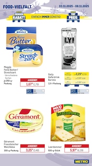 Butter Angebot im METRO Prospekt, gültig von 03.11.2025 bis 08.11.2025 Butter Angebot im aktuellen METRO Prospekt auf Seite 12