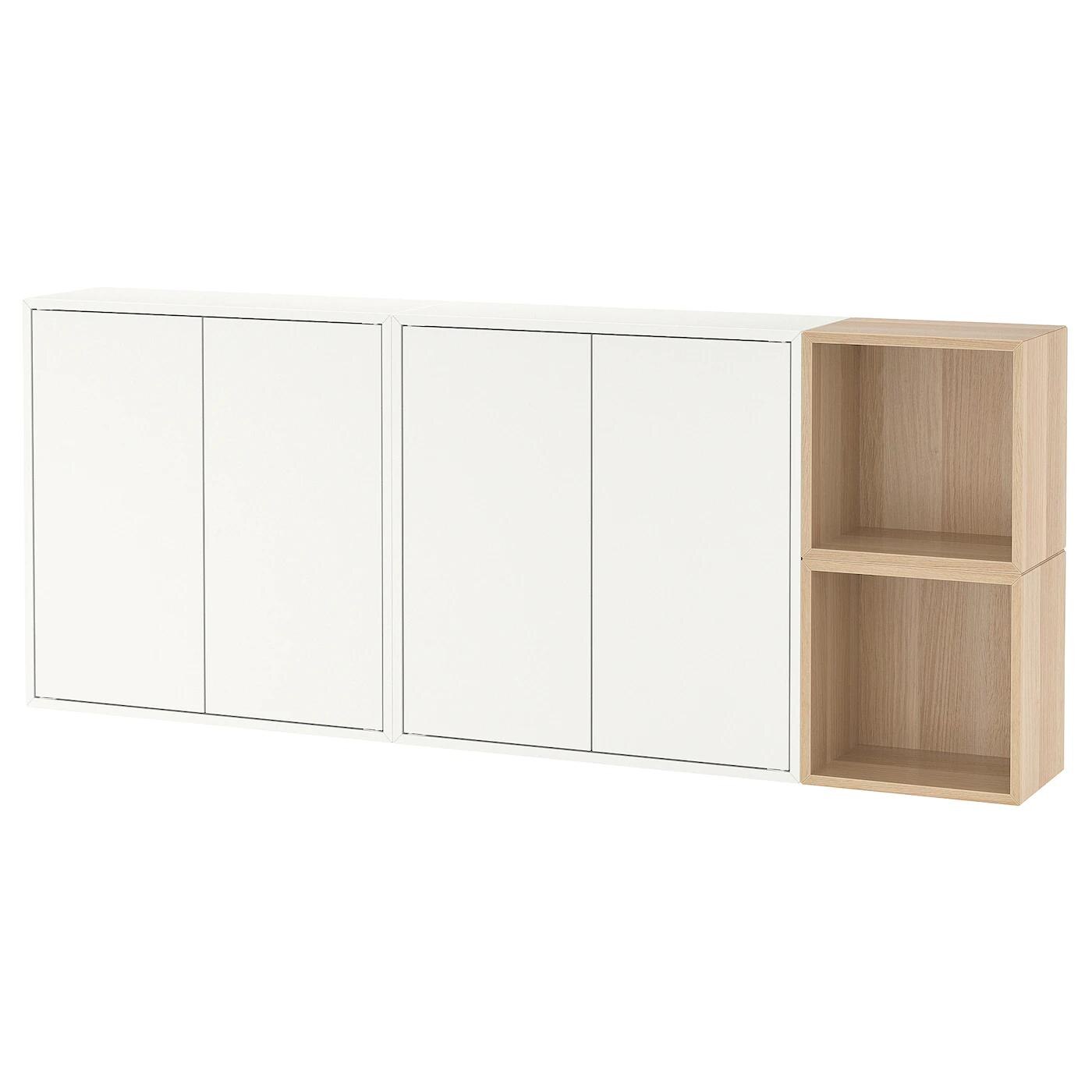 IKEA Mannheim - Schrankkombination für Wandmontage weiß/Eicheneff wlas Schrankkombination für Wandmontage weiß/Eicheneff wlas Angebot bei IKEA Mannheim im Prospekt Gut sortiert, ist halb gewonnen