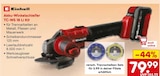Akku-Winkelschleifer TC-WS 18 Li Kit Angebote von Einhell bei Netto Marken-Discount Emden für 79,99 €