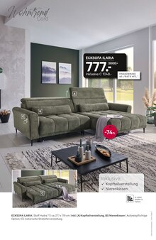 Ecksofa im aktuellen Kabs Prospekt (Bremen) Ecksofa im Kabs Prospekt "45% AUF ALLES" mit 53 Seiten (Bremen)