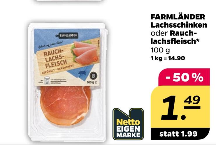 Lachsschinken oder Rauchlachsfleisch
