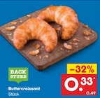 Buttercroissant von BACKSTUBE für 0,33 € bei Netto Marken-Discount im Angebot Buttercroissant von BACKSTUBE im aktuellen Netto Marken-Discount Prospekt