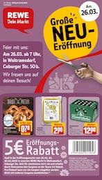Aktueller REWE Prospekt, "Dein Markt", mit Angeboten der Woche, gültig von 23.03.2026 bis 23.03.2026