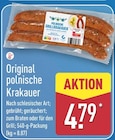Original polnische Krakauer für 4,79 € bei ALDI Nord im Angebot Original polnische Krakauer im aktuellen ALDI Nord Prospekt
