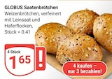 GLOBUS Wittlich - Saatenbrötchen Angebot im Prospekt Saatenbrötchen bei GLOBUS im Wittlich Prospekt für 1,65 €