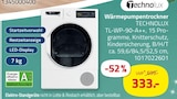 Wärmepumpentrockner TL-WP-90-A++ von Technolux im aktuellen ROLLER Prospekt für 333,00 €