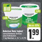 Bio-Sahnejogurt oder Bio Jogurt mild Angebote von Andechser Natur bei EDEKA Görlitz für 1,99 €