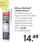 Silikon-Dichtstoff „Mattes Silicon“ bei BayWa Bau- und Gartenmärkte im Prospekt "" für 14,49 €