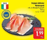 Original südtiroler Markenspeck Angebote bei Marktkauf Altenburg für 1,99 €