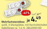 Mehrfachsteckdose im Angebot bei ROLLER in Weimar Mehrfachsteckdose Angebote bei ROLLER Weimar für 4,49 €
