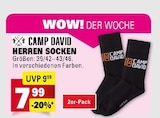 Herren Socken Angebote von Camp David bei E center Mainz für 7,99 €
