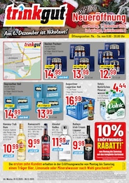 Discounter Prospekt von Trinkgut Hermaringen Trinkgut Prospekt: "Neueröffnung", 4 Seiten, 01.12.2025 - 06.12.2025