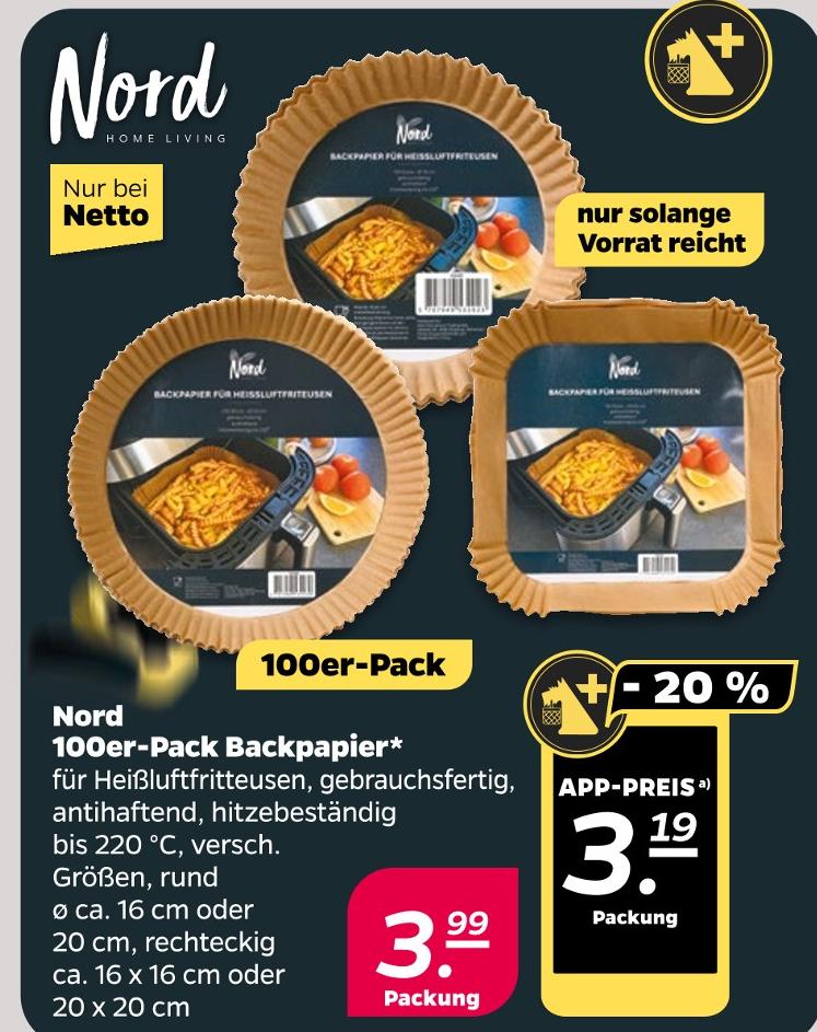 100er-Pack Backpapier*
