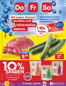 Schweinefleisch im Netto Marken-Discount Prospekt "Aktuelle Angebote" mit 57 Seiten (Fürth)