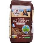 Pâtes au Blé Complet Filière Qualité - CARREFOUR EXTRA dans le catalogue Carrefour