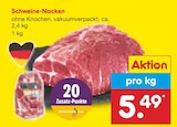 Schweine-Nacken bei Netto Marken-Discount im Riegelsberg Prospekt für 5,49 €