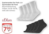 Quartersocken Angebote von s.Oliver bei GLOBUS Mannheim für 7,99 €
