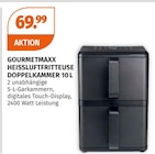 Heißluftfritteuse Doppelkammmer 10 L von Gourmetmaxx im aktuellen Müller Prospekt für 69,99 €