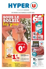Catalogue Hyper U à Vaujours, avec 60 pages Prospectus Hyper U à Vaujours, "Sous le soleil, les prix", 60 pages, 03/08/2021 - 14/08/2021