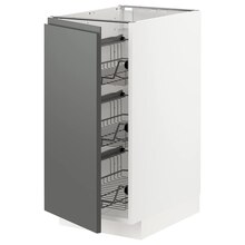 IKEA Hamburg - Unterschrank mit Drahtkörben weiß/Voxtorp dunkelgrau 40x60 cm Unterschrank mit Drahtkörben weiß/Voxtorp dunkelgrau 40x60 cm Angebot bei IKEA Hamburg im Prospekt "Click & Collect: Jetzt bestellen und abholen"