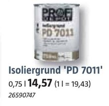 BAUHAUS Ulm - Isoliergrund 'PD 7011' Isoliergrund 'PD 7011' Angebot bei BAUHAUS Ulm im Prospekt "Handzettel KW 36"