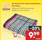 Netto Marken-Discount Dransfeld - Grubenfrottier-Baumwolltücher, 5er Pack Angebot im Prospekt Grubenfrottier-Baumwolltücher, 5er Pack bei Netto Marken-Discount im Dransfeld Prospekt für 9,99 €