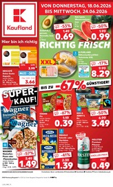 Kaufland Supermarkt Prospekt der aktuellen Woche mit 56 Seiten, gültig von 18.06.2026 bis 24.06.2026, in Escheburg und Umgebung Aktueller Kaufland Supermarkt Prospekt in Escheburg und Umgebung, "Hier bin ich richtig" mit 56 Seiten, 18.06.2026 - 24.06.2026