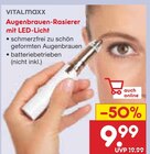 Augenbrauen-Rasierer mit LED-Licht Angebote von Vitalmaxx bei Netto Marken-Discount Singen für 9,99 €