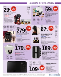 Offre Cafetière Électrique dans le catalogue E.Leclerc du moment à la page 17