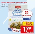 Reis im Netto Marken-Discount Prospekt Weinblätter gefüllt mit Reis von Paliria im aktuellen Netto Marken-Discount Prospekt für 1,99 €