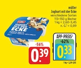 Joghurt mit der Ecke bei EDEKA im Nürnberg Prospekt für 0,33 €
