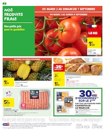 Prix et réduction Ananas dans le prospectus Carrefour Market en cours Offre Ananas dans le catalogue Carrefour Market du moment à la page 4