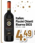 Chianti Riserva DOCG im Angebot bei Trinkgut in Rüsselsheim Chianti Riserva DOCG Angebote von Piccini bei Trinkgut Rüsselsheim für 4,49 €