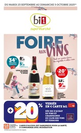 Prospectus Bi1 à Lavans-lès-Saint-Claude, "FOIRE AUX VINS", 40 pages, 23/09/2025 - 05/10/2025