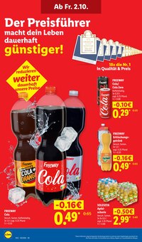 Cola im aktuellen Lidl Prospekt (Freiberg) Cola im Lidl Prospekt "LIDL LOHNT SICH" mit 73 Seiten (Freiberg)