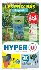 Prospectus Hyper U "LES PRIX BAS du jardin" en cours à Montbéliard, Page 1 Catalogue Hyper U en cours à Montbéliard, "LES PRIX BAS du jardin", Page 1